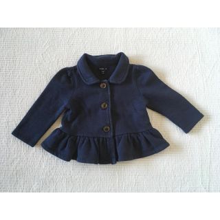 ベビーギャップ(babyGAP)の☆baby Gap☆ペプラムジャケット 80 12-18m ネイビー(ジャケット/コート)