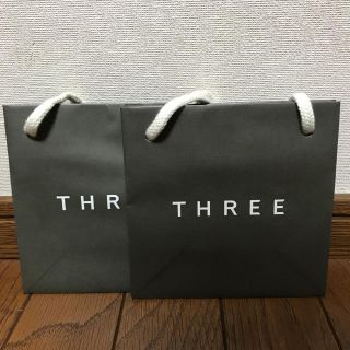 スリー(THREE)のTHREE ショップ袋×2(ショップ袋)