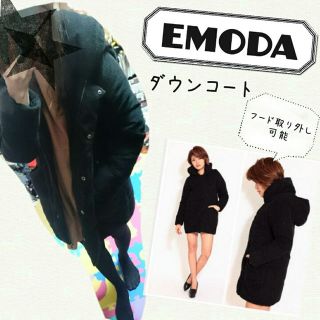 エモダ(EMODA)のEMODA 羽毛ダウンコート★定価一万円以上★S エモダ(ダウンジャケット)