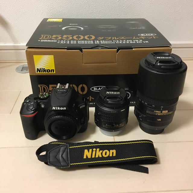 超安い】 Nikon - 【美品！】Nikon D5500 ダブルズームキット【早い者