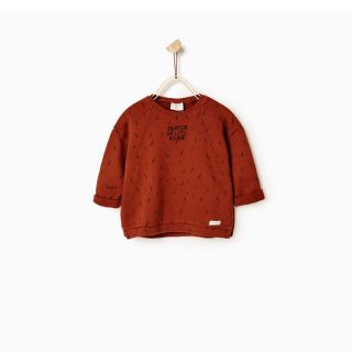 ザラキッズ(ZARA KIDS)のzarababy 刺繍入りスウェットトレーナー 92(Tシャツ/カットソー)