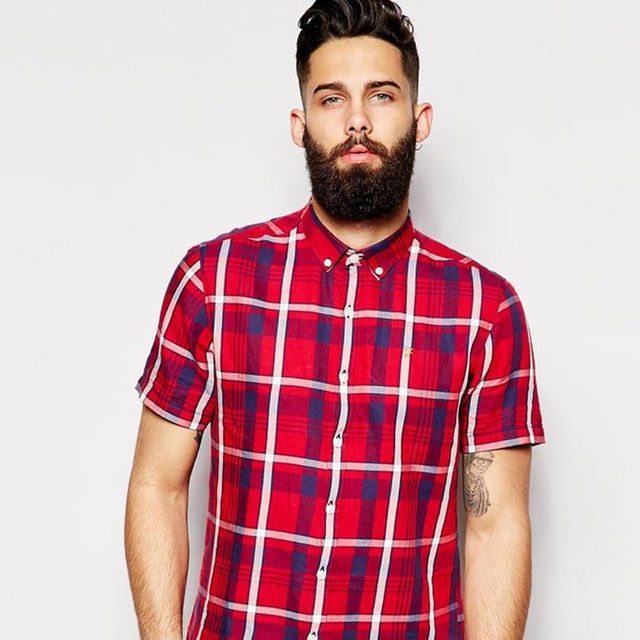 Farah Shirt In Check With Short メンズのトップス(シャツ)の商品写真