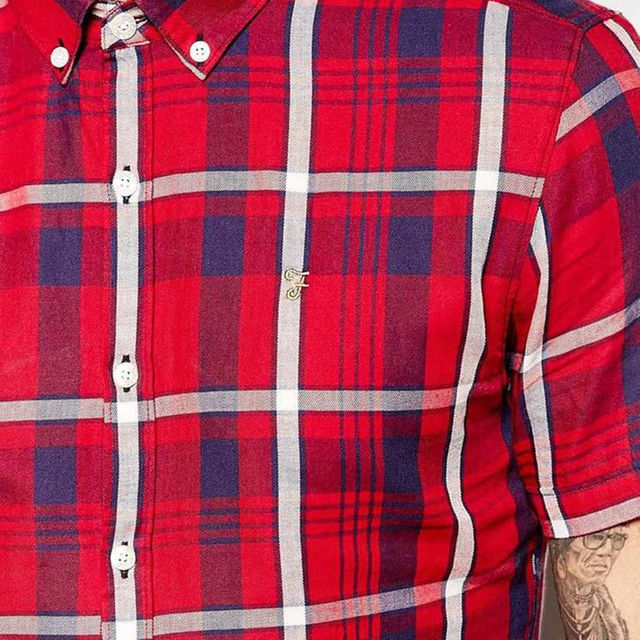 Farah Shirt In Check With Short メンズのトップス(シャツ)の商品写真