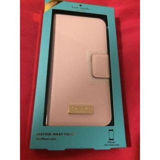 ケイトスペードニューヨーク(kate spade new york)のKate Spade ケイトスペード ピンク 手帳型 iPhone 7 ケース(iPhoneケース)