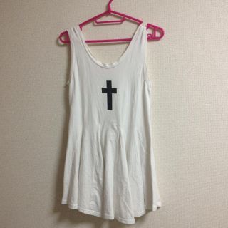 NADIA クロスプリントワンピース☆(ミニワンピース)