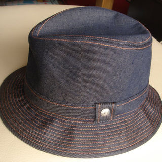 HERMES　エルメス　帽子　麻デニムハット　正規　レア　サイズ59　フランス製