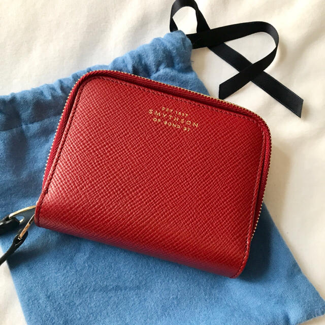 Smythson(スマイソン)のスマイソン smythson ダブルジップ 赤 検)valextra レディースのファッション小物(財布)の商品写真