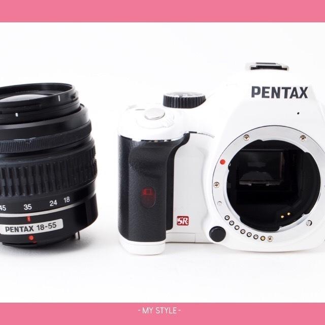 PENTAX(ペンタックス)の★カメラケース付★転送カード今なら16GB★超人気ホワイト★ペンタックス K-x スマホ/家電/カメラのカメラ(デジタル一眼)の商品写真