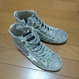 ゴールデングース(GOLDEN GOOSE)のゴールデングース FRANCY スニーカー37 シルバーグリッター(スニーカー)