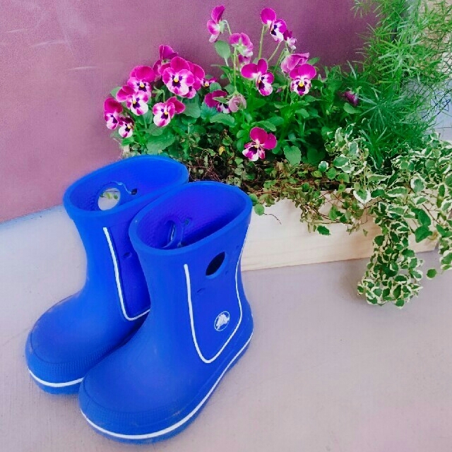 crocs(クロックス)のcrocs☆長靴レインブーツ 14cm キッズ/ベビー/マタニティのベビー靴/シューズ(~14cm)(長靴/レインシューズ)の商品写真