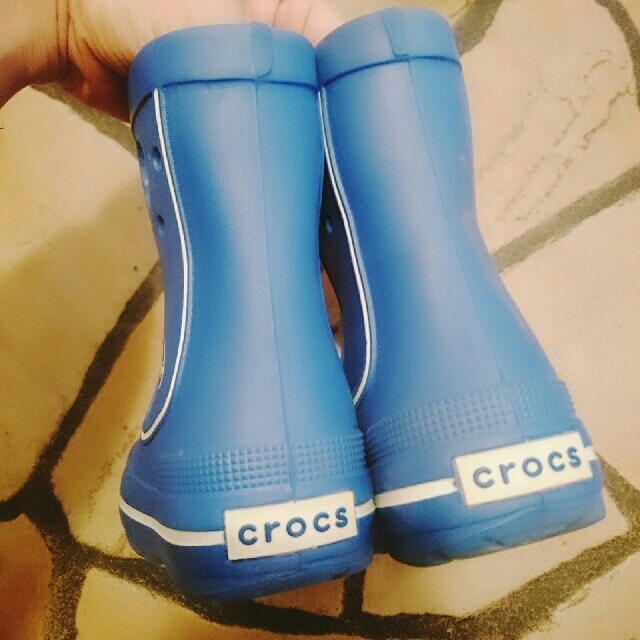 crocs(クロックス)のcrocs☆長靴レインブーツ 14cm キッズ/ベビー/マタニティのベビー靴/シューズ(~14cm)(長靴/レインシューズ)の商品写真