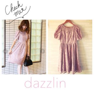 ダズリン(dazzlin)の今季 dazzlin♡レースパフ袖ワンピース(ひざ丈ワンピース)