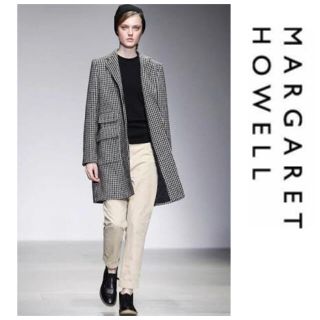 MARGARET HOWELL チェスターコート ロング ウール ブラック S