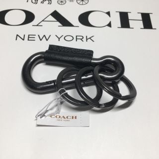 コーチ(COACH)の【新品】COACH★キーリング カラビナ ブラック(キーケース)