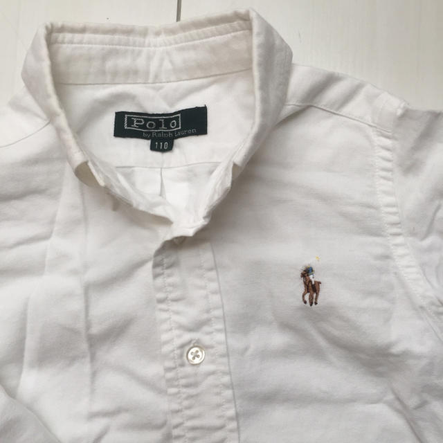 POLO RALPH LAUREN(ポロラルフローレン)のpolo ralph ポロ ラルフ kidsキッズ 白 B.Dフォーマル シャツ キッズ/ベビー/マタニティのキッズ服男の子用(90cm~)(ドレス/フォーマル)の商品写真