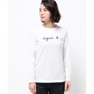 アニエスベー(agnes b.)の《新品》アニエス・ベー 長袖ロゴTシャツ(Tシャツ(長袖/七分))