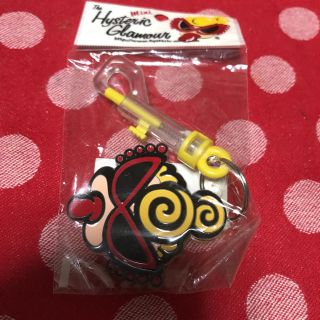 ヒステリックミニ(HYSTERIC MINI)のヒスミニ◆ネームキーホルダー◆新品◆イエロー(キーホルダー)