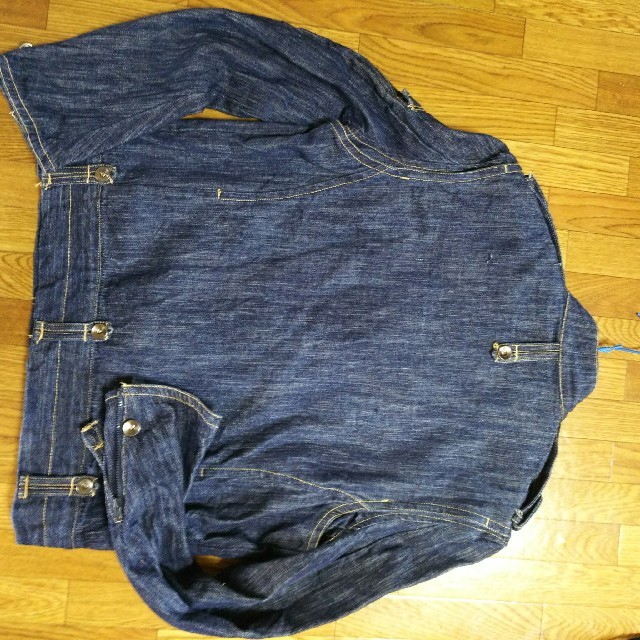 デニム ライダース M 美品 メンズのジャケット/アウター(ライダースジャケット)の商品写真