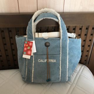 シマムラ(しまむら)の新品 CALIFORNIA コーデュロイ トートバッグ(トートバッグ)