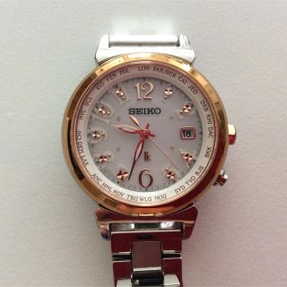 L7 超美品 セイコー・ルキア 電波・ソーラー時計 デイト 耐磁 D