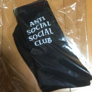 ステューシー(STUSSY)のブラック anti social social club assc ソックス(その他)