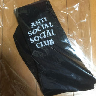ステューシー(STUSSY)のブラック anti social social club assc ソックス(その他)