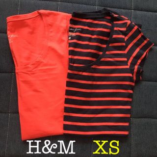 エイチアンドエム(H&M)のH&M Tシャツ☆2枚set xs(その他)