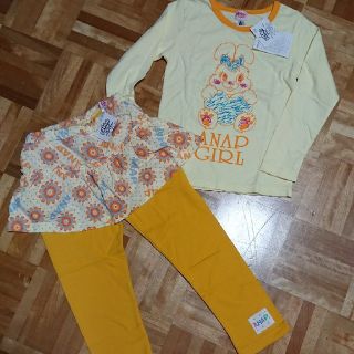 アナップキッズ(ANAP Kids)の新品 ANAP セットアップ 110 秋冬(Tシャツ/カットソー)