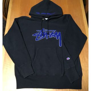 日本製新作 STUSSY - stussy championコラボ パーカーの通販 by