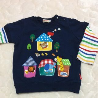 ミキハウス(mikihouse)のあや様専用☆ミキハウス☆トレーナー  80 記名なし(トレーナー)