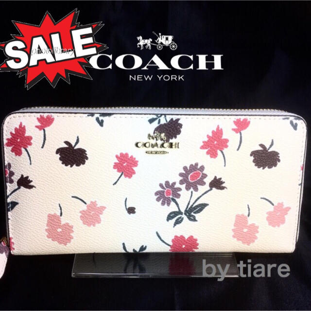 COACH(コーチ)のセール❣️2017最新★新品コーチ 長財布 F55881ホワイト レディースのファッション小物(財布)の商品写真