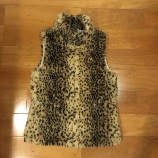 ザラキッズ(ZARA KIDS)の豹柄 ベスト ZARA Ｌ(ジャケット/上着)