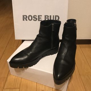 ローズバッド(ROSE BUD)のローズバット ショートブーツ ポインテッド レザー(ブーツ)