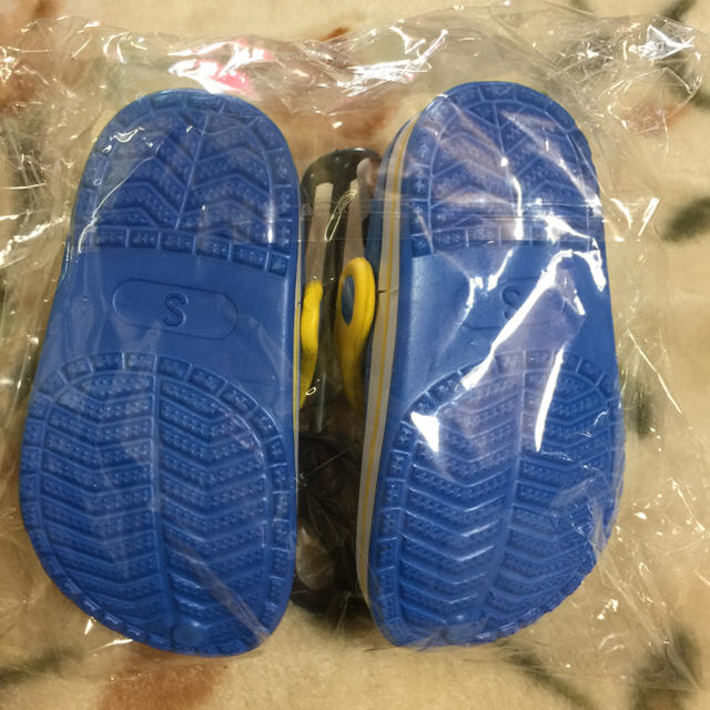 ミニオンズ EVAサンダル ブルー14cm キッズ/ベビー/マタニティのベビー靴/シューズ(~14cm)(サンダル)の商品写真