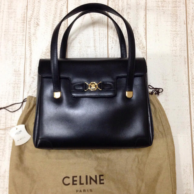 celine - 美品 セリーヌ ハンドバッグ 黒 CELINE オールドセリーヌ ヴィンテージの通販 by パンジャ's shop｜セリーヌ