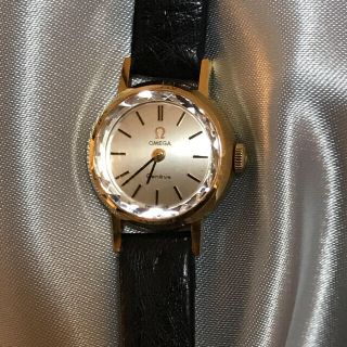 オメガ(OMEGA)の希少 OMEGA オメガ サファイアカットガラス 金無垢(腕時計)