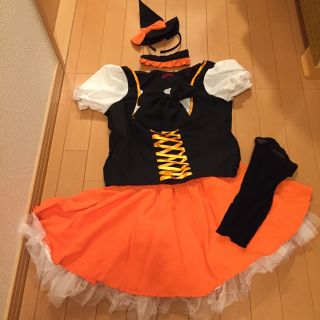 【美品】ハロウィン コスプレ 魔女 おまけ付き(衣装)