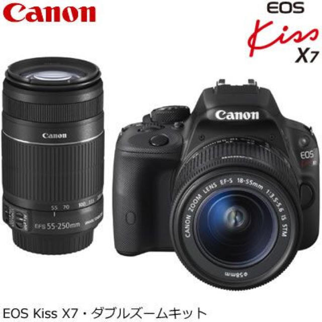 Canon - canon eoskiss X7 ダブルズームキットの通販 by yuyu's shop｜キヤノンならラクマ 超激安人気