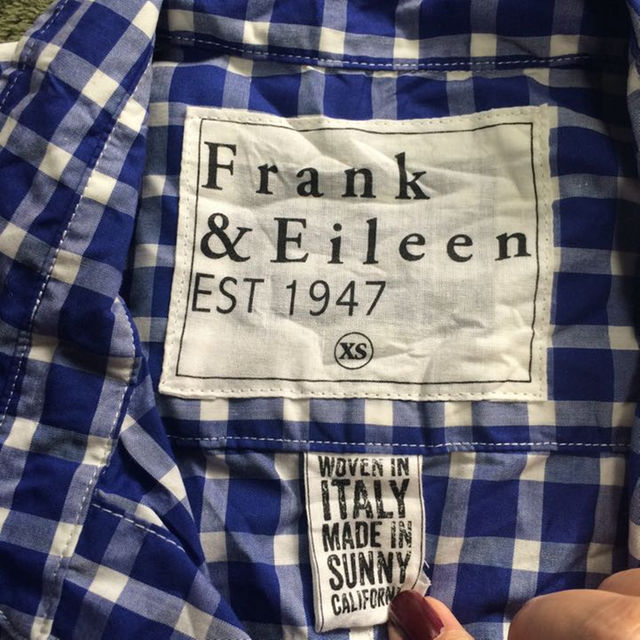 Frank&Eileen(フランクアンドアイリーン)の⭐︎新作RH完売フランク&アイリーンBARRYブルーチェック レディースのトップス(シャツ/ブラウス(長袖/七分))の商品写真