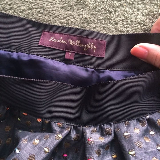 UNITED ARROWS(ユナイテッドアローズ)のこめ様専用新品未使用⭐︎アルアバイル ドット織ひざ丈ボリュームスカート レディースのスカート(ひざ丈スカート)の商品写真