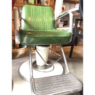 ★限定SALE★70sヴィンテージ★Green稼動品★barber★(ダイニングチェア)