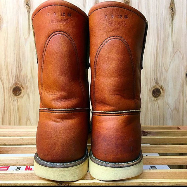 REDWING(レッドウィング)の☆清潔☆96年犬刻印☆866☆緑犬タグ☆7D☆レッドウィング☆ ペコスブーツ☆ メンズの靴/シューズ(ブーツ)の商品写真