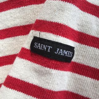 セントジェームス(SAINT JAMES)のSAINT JAMES カットソー 生成り×レッド(カットソー(長袖/七分))