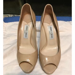 ジミーチュウ(JIMMY CHOO)のジミーチュウ ルナ パテントベージュ37H(ハイヒール/パンプス)