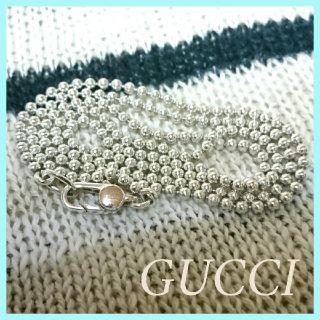 グッチ(Gucci)の新品仕上げ 超美品 グッチ ボールチェーン ネックレス 正規(ネックレス)