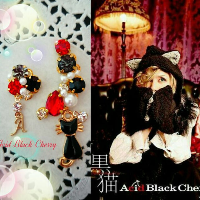 Acid Black Cherry黒猫イヤーカフ(イヤリング)の通販 by love Acid Black Cherry黒猫イヤーカフ(イヤリング)の通販 by love