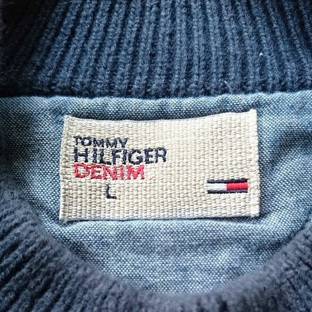 TOMMY HILFIGER(トミーヒルフィガー)の大きいサイズ TOMMY HILFIGER DENIM セーター L メンズのトップス(ニット/セーター)の商品写真