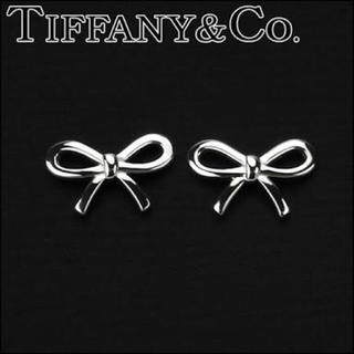 ティファニー(Tiffany & Co.)のTiffany & Co. シルバーピアス おしゃれリボンモチーフ(ピアス)