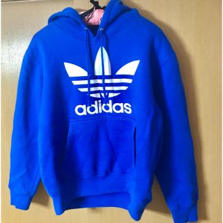 アディダス(adidas)のadidas パーカー ブルー(パーカー)