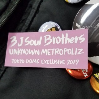 サンダイメジェイソウルブラザーズ(三代目 J Soul Brothers)の10/18　UMPステッカー　ピンク(ミュージシャン)